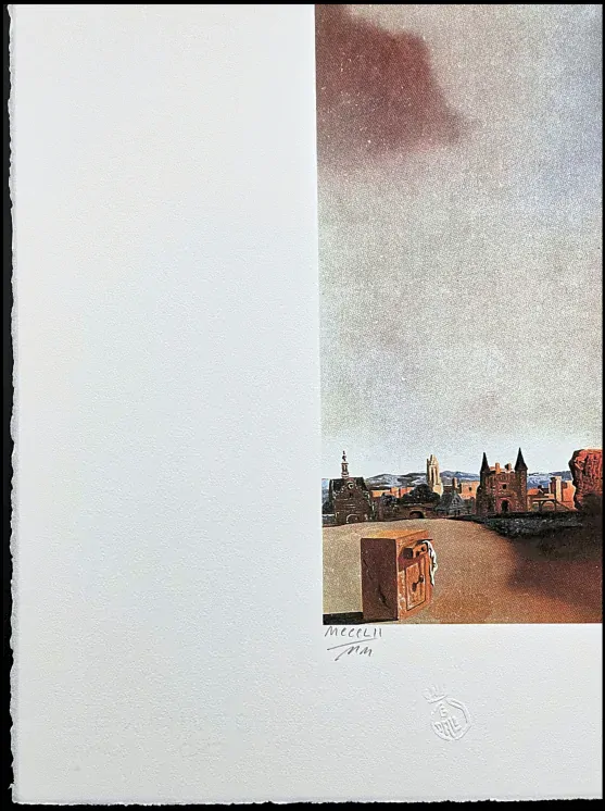 Salvador Dalí - The Importance of the Car - signováno, limitovaná edice, 50x66cm