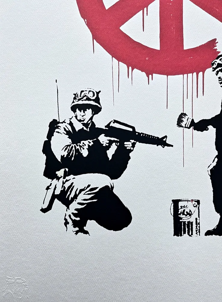 Banksy - CND Soldiers 54/150 číslovaná edice s certifikátem, 50x70cm