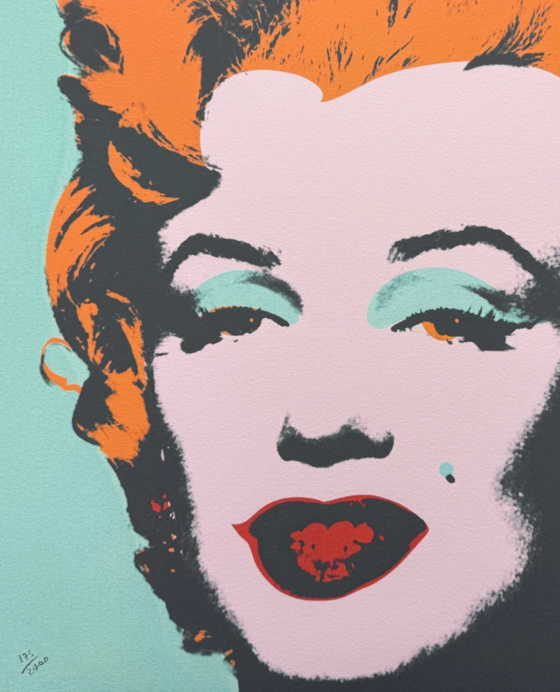 Andy Warhol - Marilyn Monroe světle zelená 175/2400 - 60x60cm, limitovaná edice CMOA s certifikátem