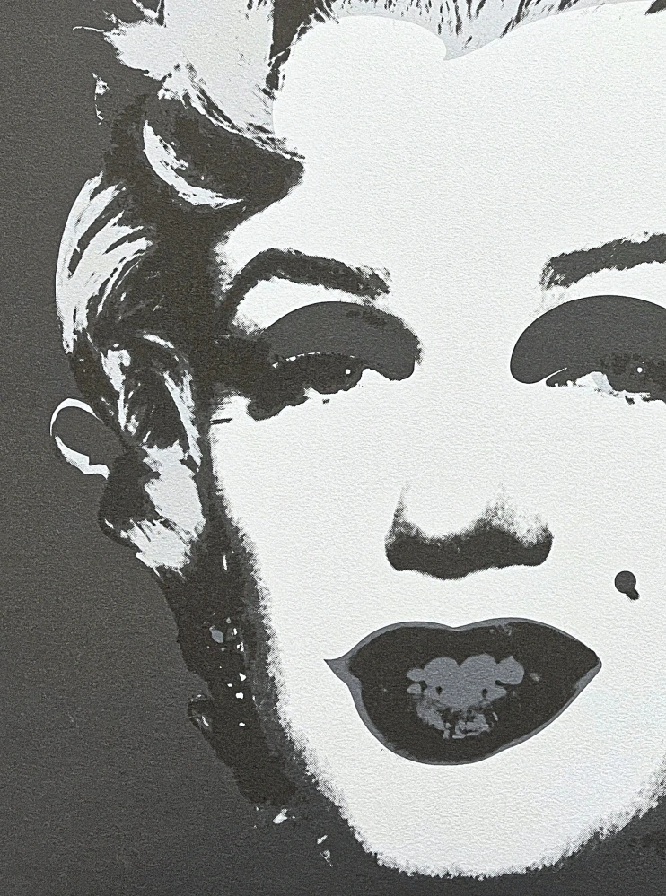 Andy Warhol - Marilyn Monroe černo-stříbrná 528/2400 - 60x60cm, limitovaná edice CMOA s certifikátem