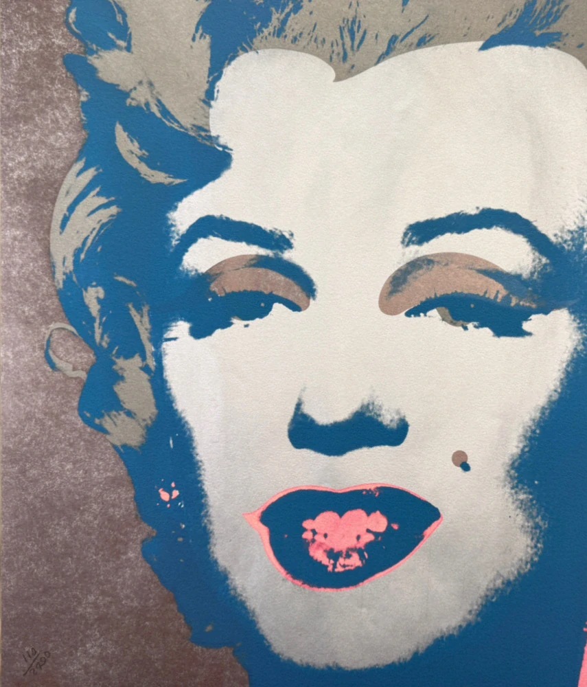 Andy Warhol - Marilyn Monroe hnědá 110/2400 - 60x60cm, limitovaná edice CMOA s certifikátem