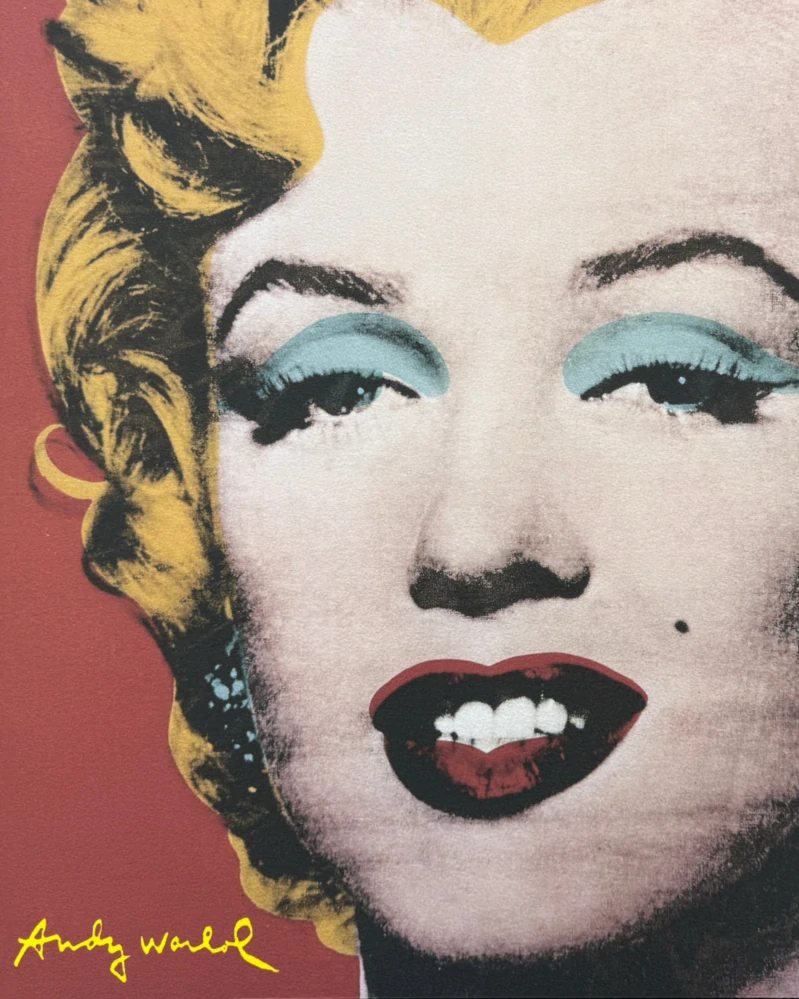 Andy Warhol - Marilyn Monroe hnědočervená 345/2400 - 60x60cm, limitovaná edice CMOA s certifikátem