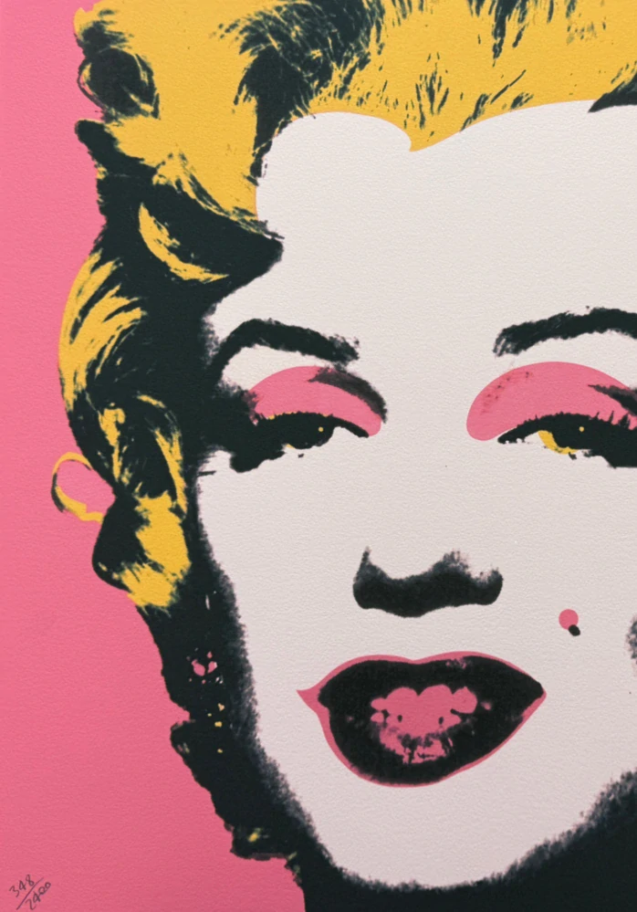 Andy Warhol - Marilyn Monroe růžová 574/2400 - 60x60, limitovaná edice CMOA s certifikátem