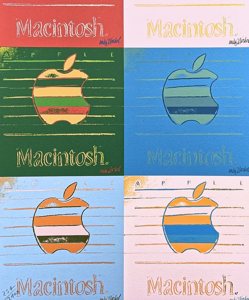 Andy Warhol - 9x Apple 254/2400 - 60x60cm, limitovaná edice CMOA s certifikátem