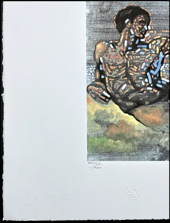 Salvador Dalí - Figure Inspired by Michelangelo - signováno, limitovaná edice, 50x66cm