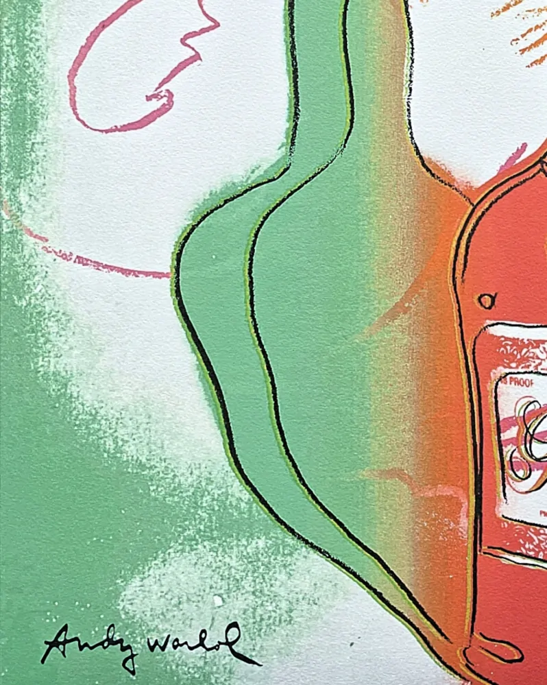 Andy Warhol - La Grande Passion zeleno-červená 87/2400 - 60x60cm, limitovaná edice CMOA s certifikátem