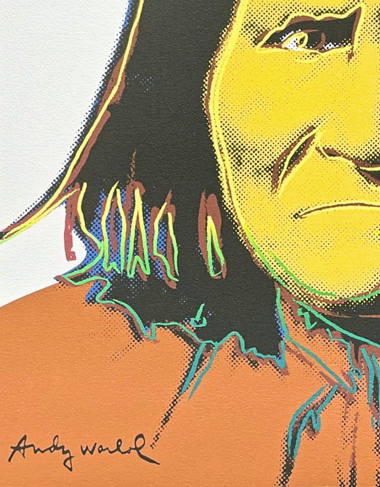 Andy Warhol - Geronimo x/2400 - 60x60cm, limitovaná edice CMOA s certifikátem