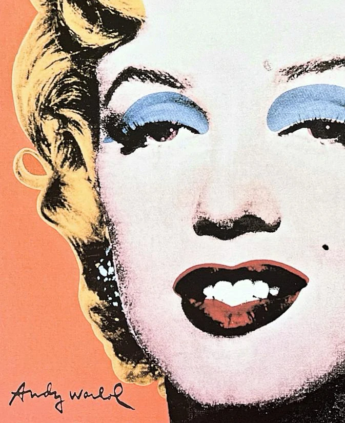Andy Warhol - Marilyn Monroe oranžová 233/2400 - 60x60, limitovaná edice CMOA s certifikátem