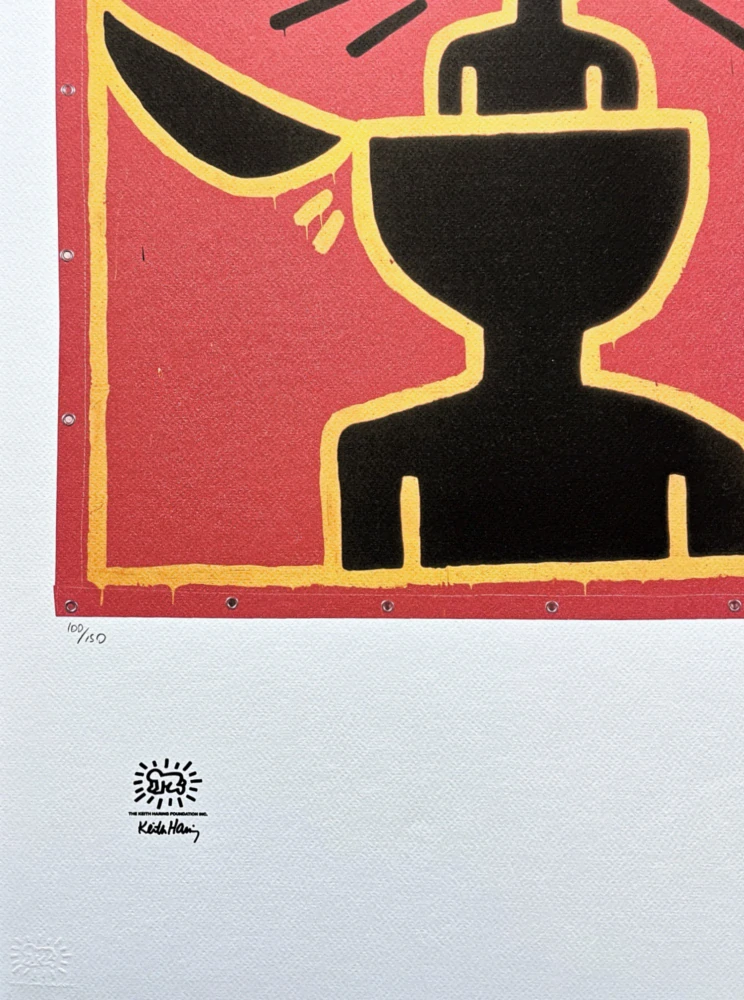 Keith Haring - Lighters men 100/150 - signováno, limitovaná edice s certifikátem, 50x70 cm