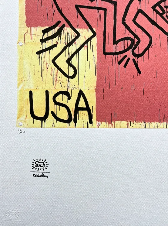 Keith Haring - After Exorcist 53/150 - signováno, limitovaná edice s certifikátem, 50x70 cm