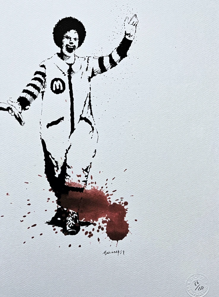 Banksy - Napalm 86/150 - číslovaná edice s certifikátem, 70x50cm