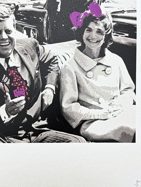 Death NYC - John and Jacqueline Kennedy - limitovaná edice s certifikátem, 32x45cm