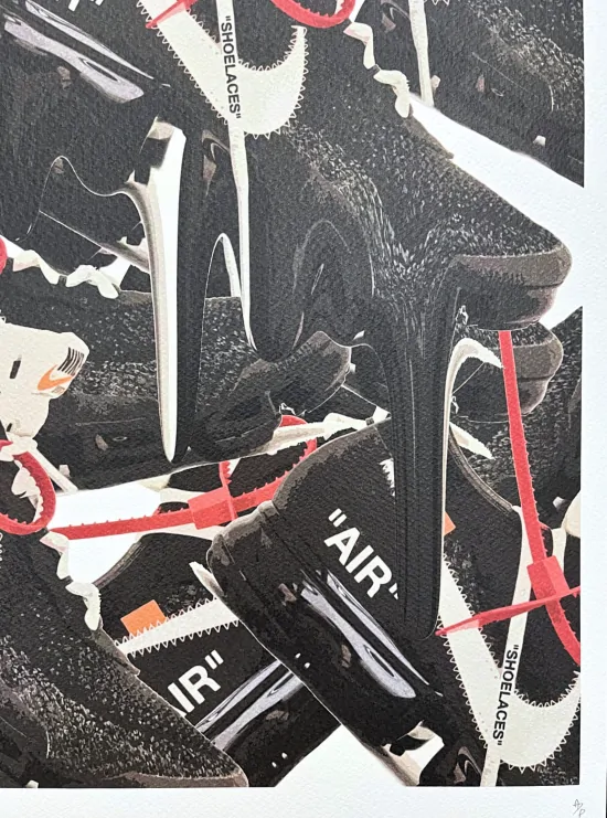 Death NYC - Sneakers Nike - limitovaná edice s certifikátem, 32x45cm