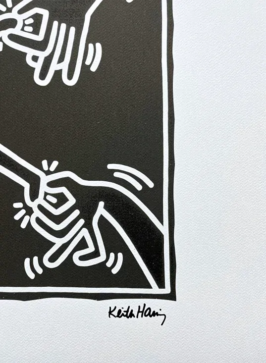 Keith Haring - Stress 89/150 - signováno, limitovaná edice s certifikátem, 70x50 cm