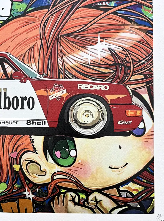 Death NYC - Marlboro Porsche - limitovaná edice s certifikátem, 32x45cm