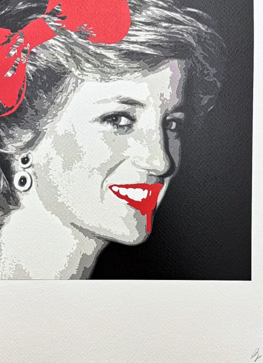 Death NYC -  Princess Diana - limitovaná edice s certifikátem, 32x45cm