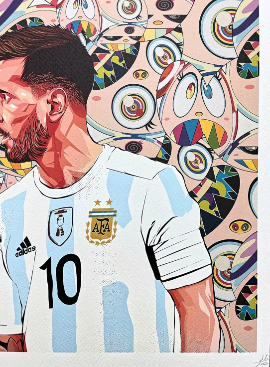 Death NYC - Leo Messi - limitovaná edice s certifikátem, 32x45cm