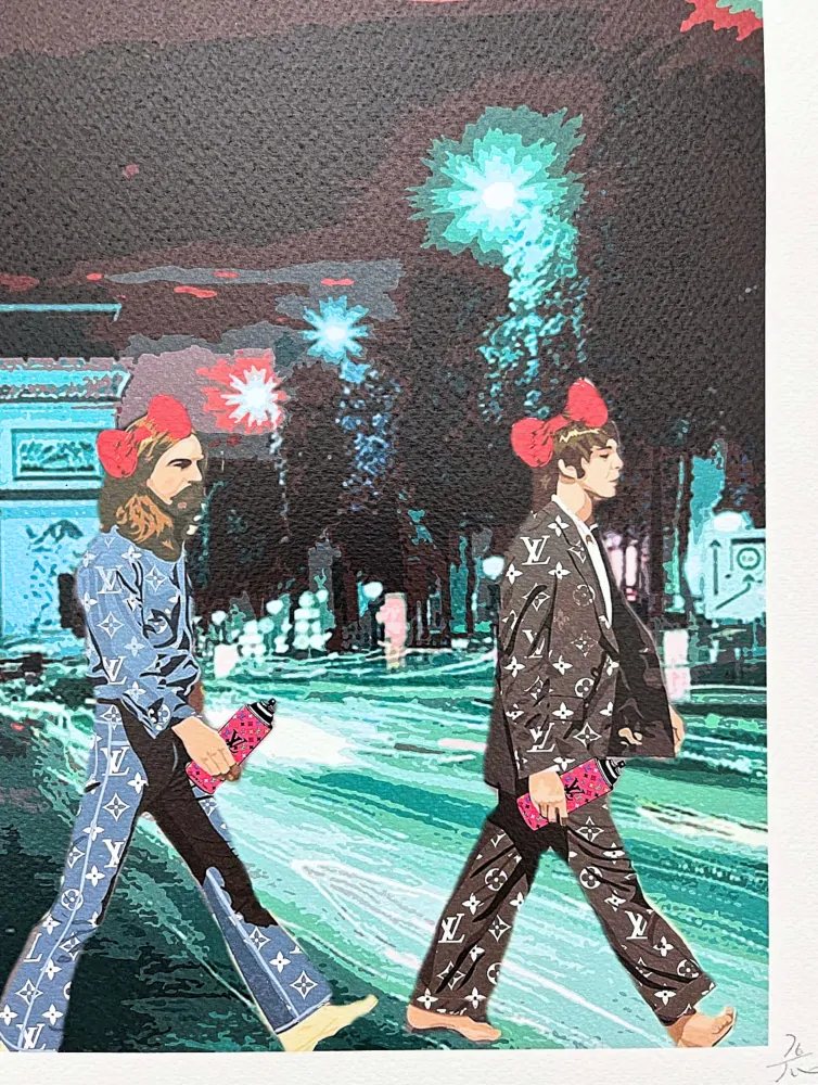 Death NYC - The Beatles in Paris - limitovaná edice s certifikátem, 45x32cm