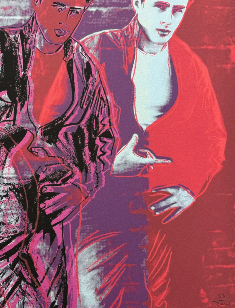 Andy Warhol - James Dean 53/2400 - 60x60cm, limitovaná edice CMOA s certifikátem