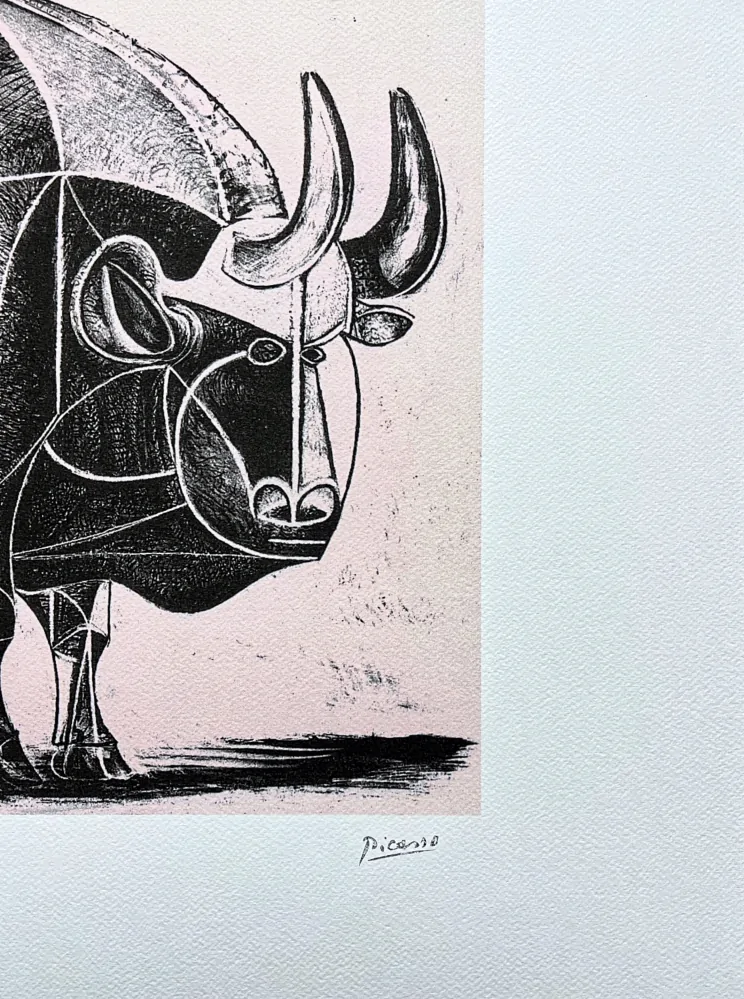 Pablo Picasso - The bull. State IV 121/200 - signováno, s certifikátem, 70x50 cm