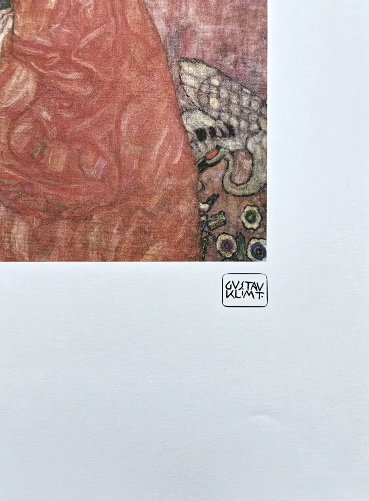 Gustav Klimt - Two Women Friends 110/200 - signováno, s certifikátem, 50x70 cm