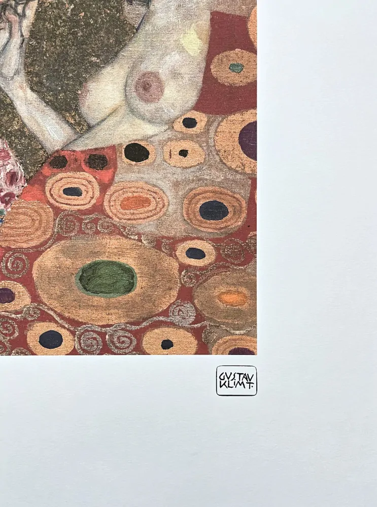 Gustav Klimt - Espoire II 120/200 - signováno, s certifikátem, 50x70 cm