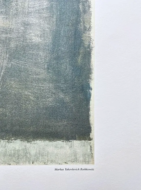 Mark Rothko - Untitled grey x/200 - signováno, s certifikátem, 50x65 cm