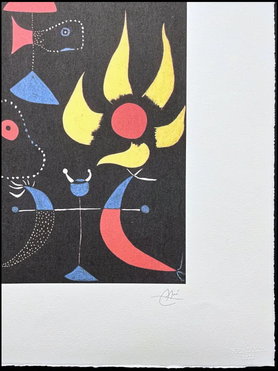 Joan Miró - Self Portrait 2 68/150 - limitovaná edice s certifikátem, signováno, 76x56cm
