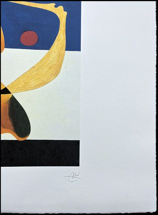 Joan Miró - Bather 19/150 - limitovaná edice s certifikátem, signováno, 76x56cm