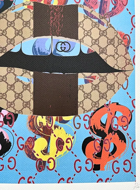 Death NYC - The Kiss a Gucci - limitovaná edice s certifikátem, 32x45cm