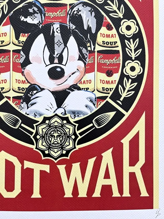 Death NYC - Obey a Mickey Mouse - limitovaná edice s certifikátem, 32x45cm