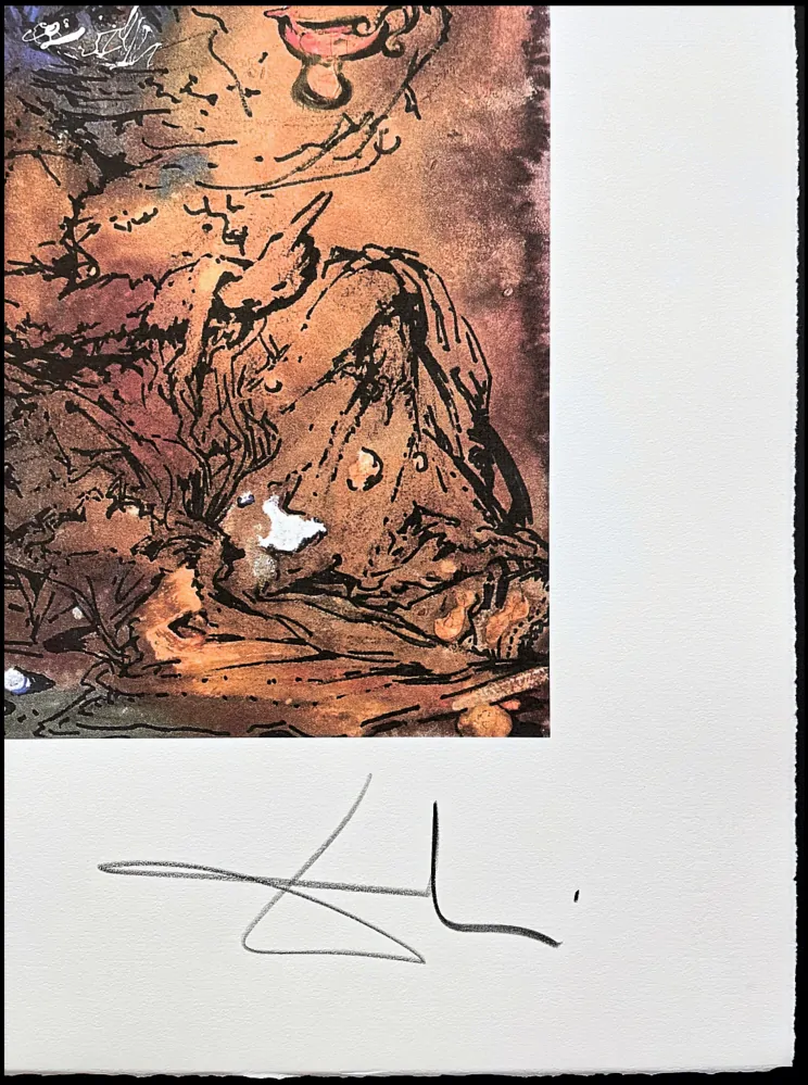 Salvador Dalí - Femme voilée avec un turban - signováno, limitovaná edice, 50x66cm