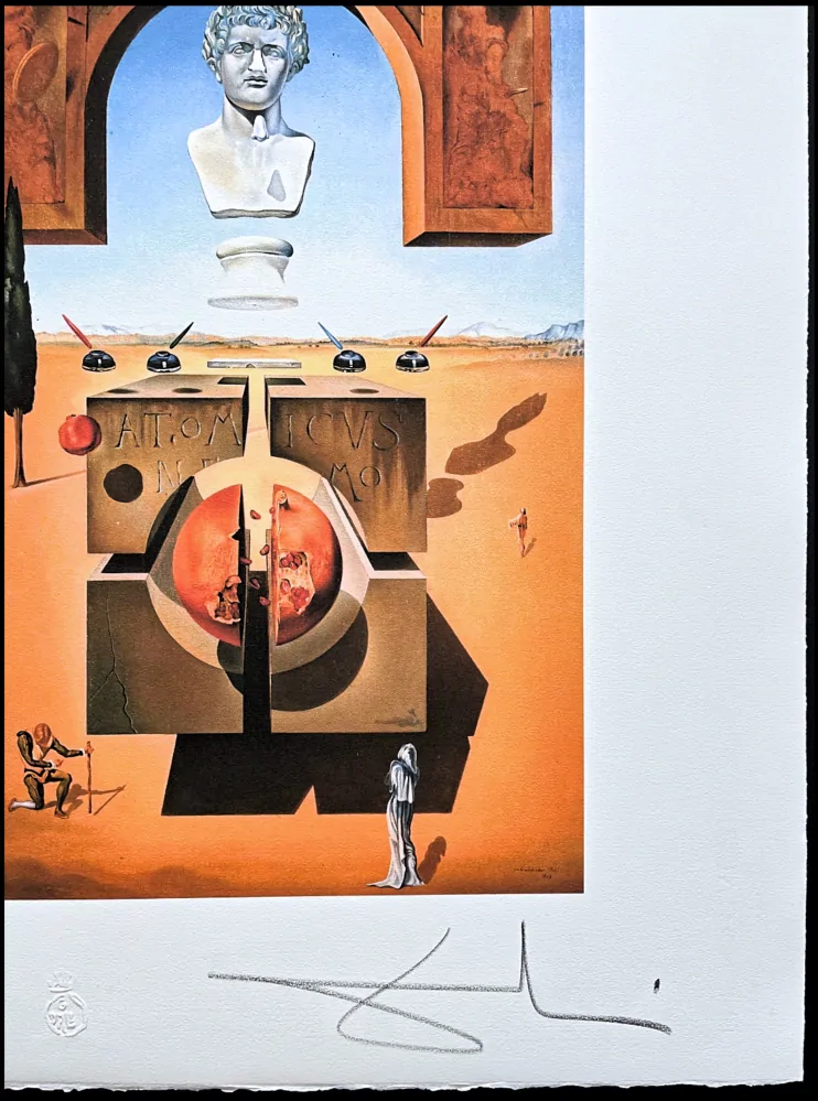 Salvador Dalí - Dematerialization Near the Nose of Nero - signováno, limitovaná edice, 50x66cm