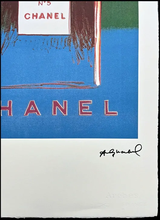 Andy Warhol - Chanel modro-zelený x/100 - edice Leo Castelli s certifikátem