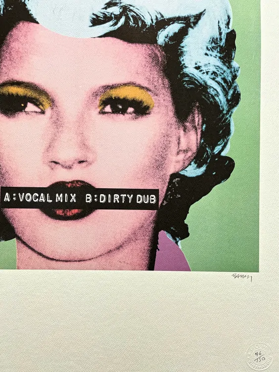 Banksy - Kate Moss 76/150 - číslovaná edice s certifikátem, 50x70cm