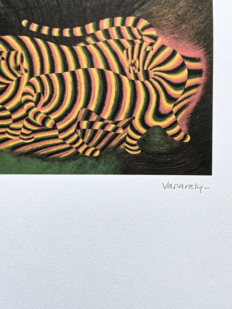 Victor Vasarely - Two Tigers - limitovaná edice s certifikátem