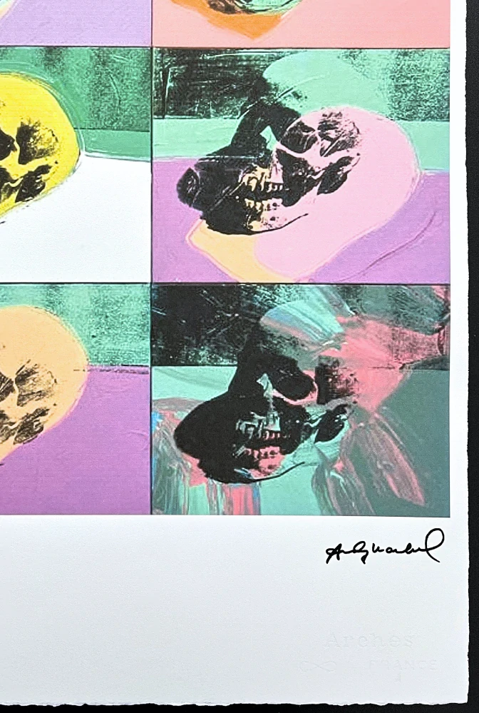 Andy Warhol - 6x Skull 60/100 - edice Leo Castelli s certifikátem