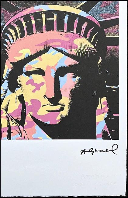 Andy Warhol - Statue of Liberty x/100 - edice Leo Castelli s certifikátem
