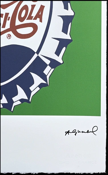 Andy Warhol - Pepsi-Cola zelená 16/100 - edice Leo Castelli s certifikátem