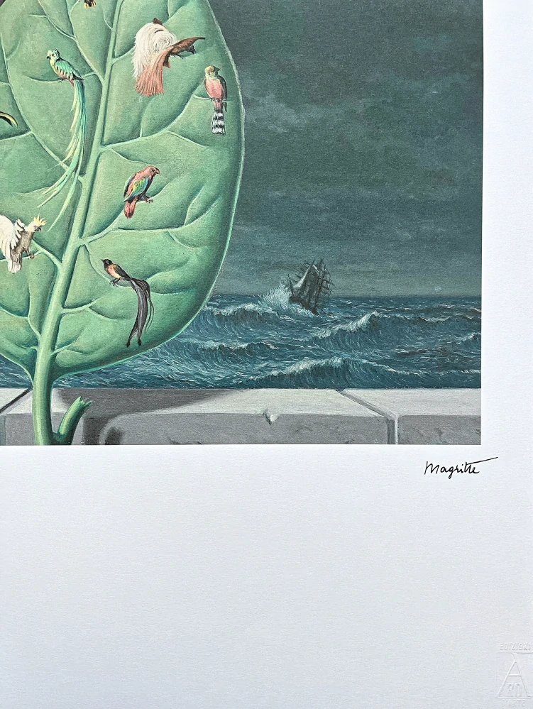 René Magritte - Le Rendez-Vous 81/100 - limitovaná edice, 50x70cm