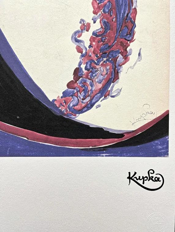 František Kupka - Fugue in two colours 120/350 -  limitovaná edice s certifikátem, 50x70cm