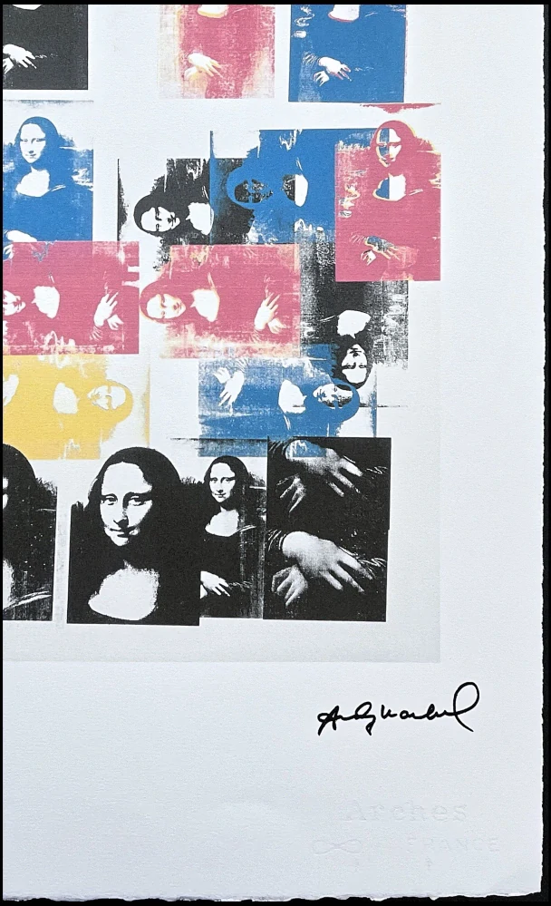 Andy Warhol - Colored Mona Lisa 15/100 - edice Leo Castelli s certifikátem