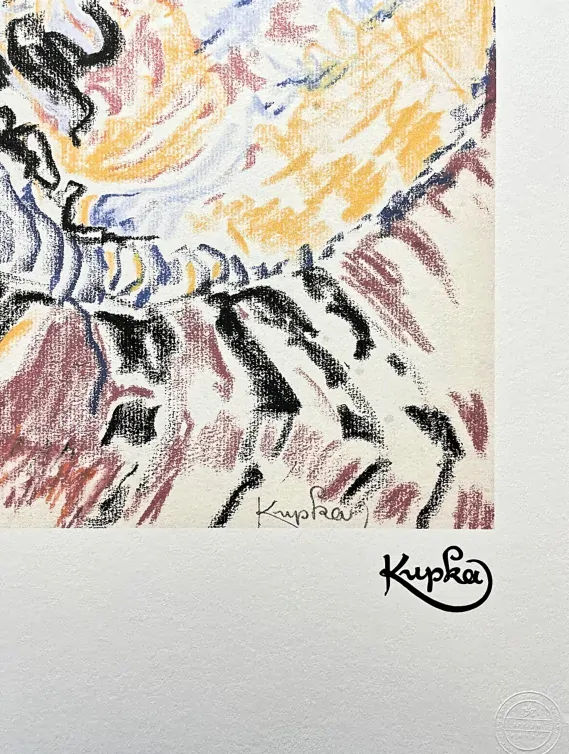 František Kupka - Kompozice 58/350 - limitovaná edice s certifikátem, 50x70cm