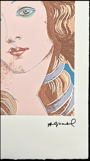 Andy Warhol - Birth of Venus modrá - 52/100 - edice Leo Castelli s certifikátem