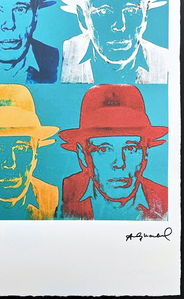 Andy Warhol - 4x Joseph Beuys x/100 - edice Leo Castelli s certifikátem