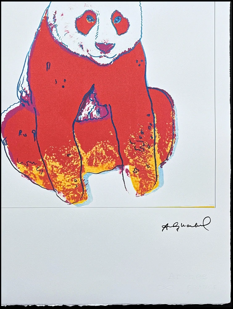 Andy Warhol - Giant panda 15/100 - edice Leo Castelli s certifikátem