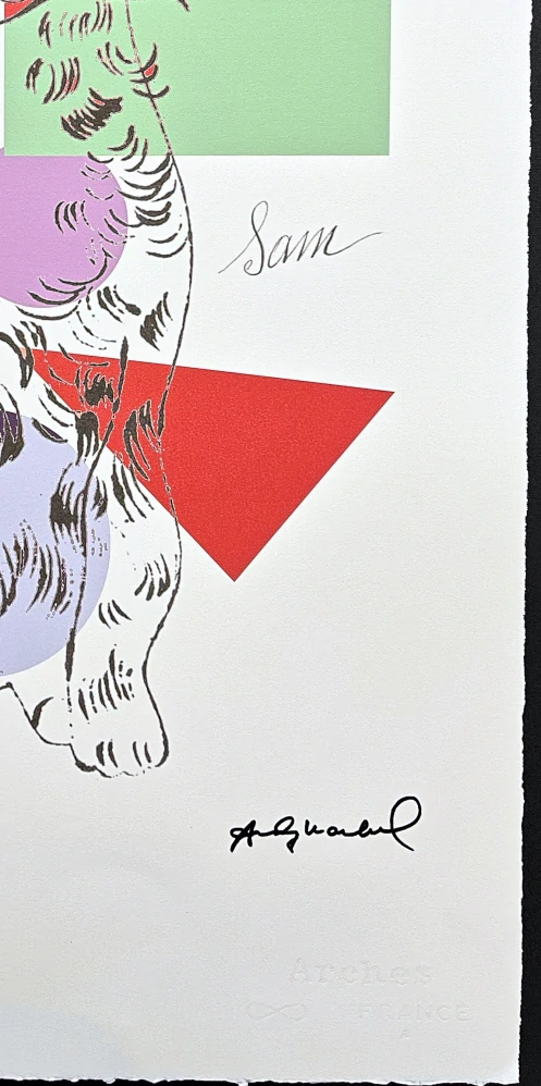 Andy Warhol - Cat Sam barevný 22/100 - edice Leo Castelli s certifikátem