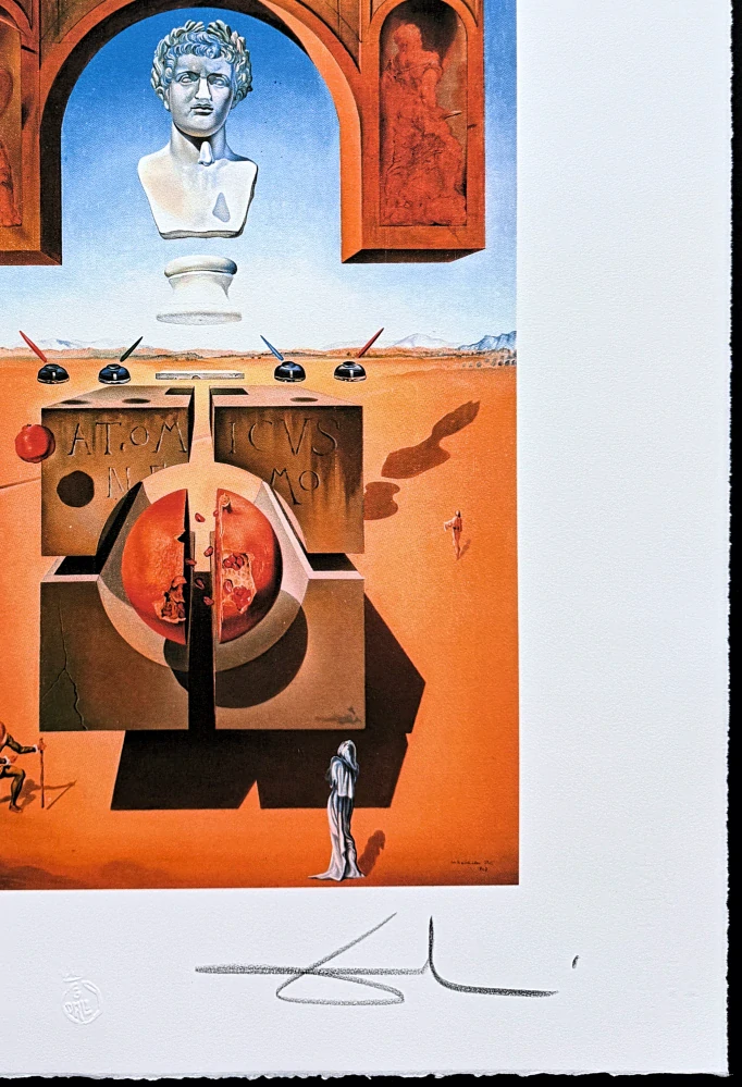 Salvador Dalí - Dematerialization Near the Nose of Nero - signováno, limitovaná edice, 50x66cm