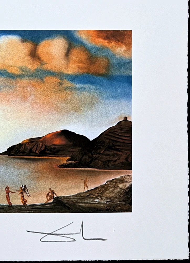 Salvador Dalí - Port Lligat at Sunset - signováno, limitovaná edice, 66x50cm