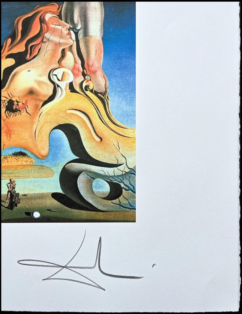 Salvador Dalí - The Great Masturbator - signováno, limitovaná edice, 50x66cm
